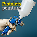 Pistolets peinture, apprêts, sous-couche, vernis...